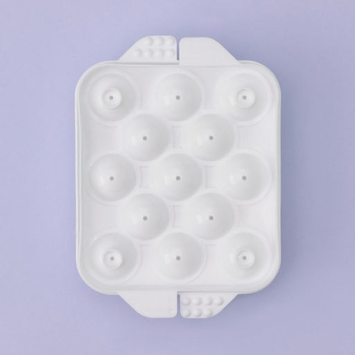 Форма для льда «Сфера», 16×12 см, 13 ячеек, цвет белый