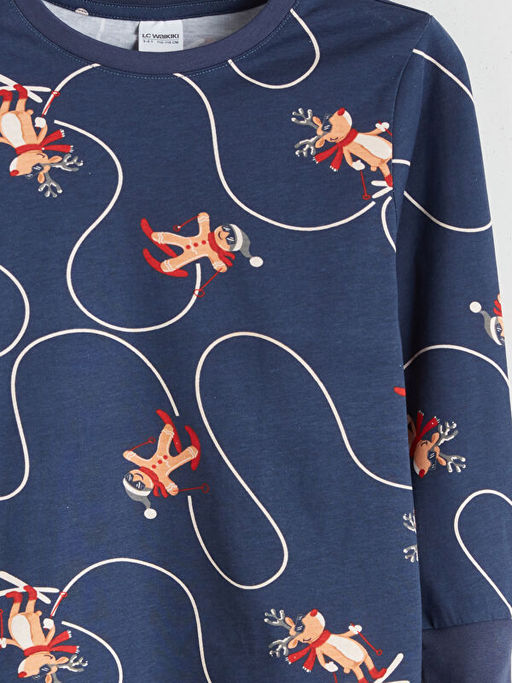 Y?lba?? Temal? Erkek ?ocuk Pijama ?st