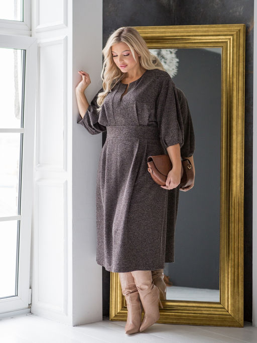 Платье 1360 коричневый - Novita фото 11