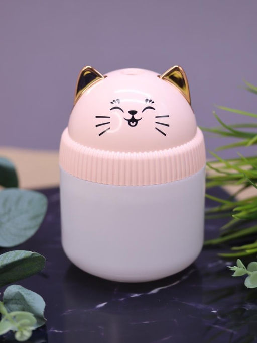 Настольный увлажнитель воздуха - ночник iLikeGift "Cat", pink, (портативный, USB)