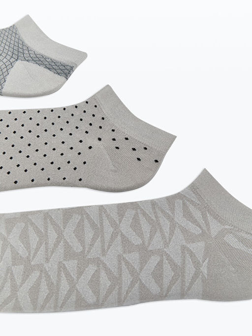 Desenli Bambu Erkek Patik ?orap 5li