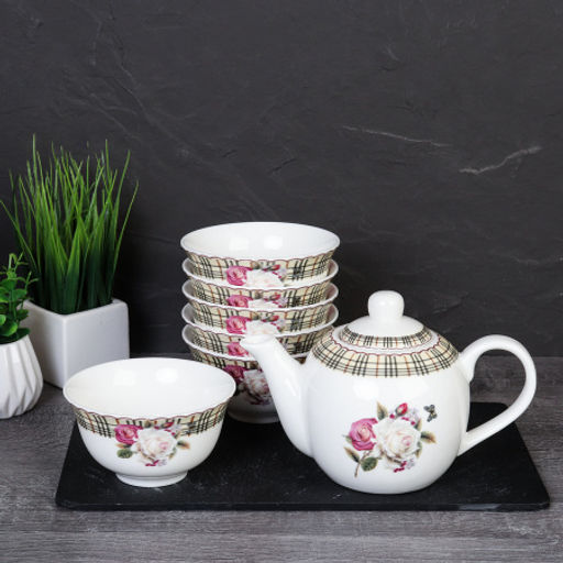 Чайный набор 7 предметов с пиалами / B3TP-new F31/ Чайная роза - Галеонтрейд фото 2