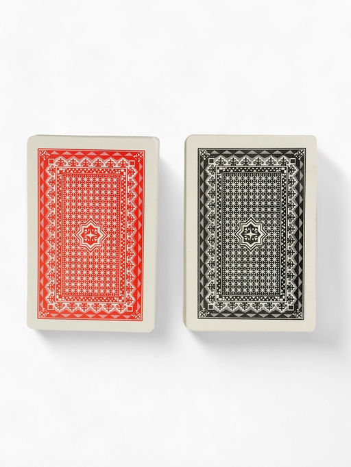 Цена за 2 шт. Карты игральные пластиковые «Покер», набор 2 колоды по 54 шт., 5.5×8.5 см