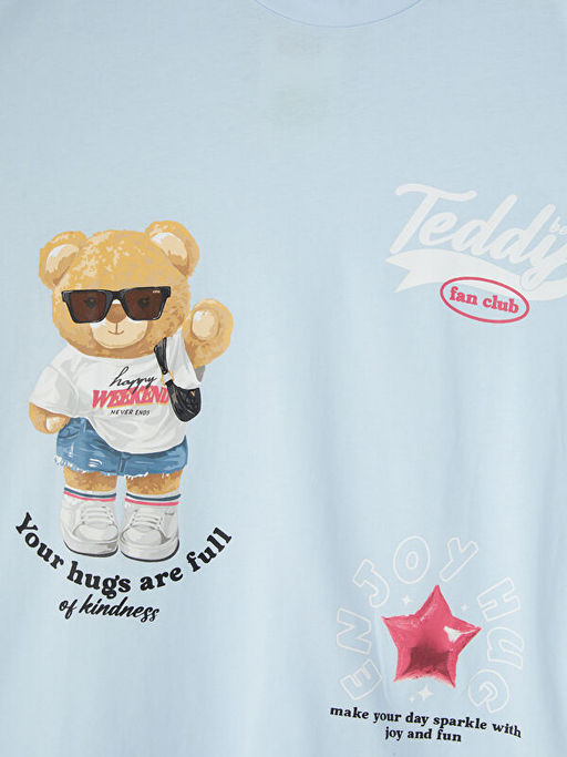 Ay? Teddy Bask?l? K?z ?ocuk Ti??rt
