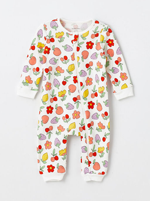 Bisiklet Yaka Uzun Kollu K?z Bebek Fermuarl? Tulum 2li - Waikiki фото 2