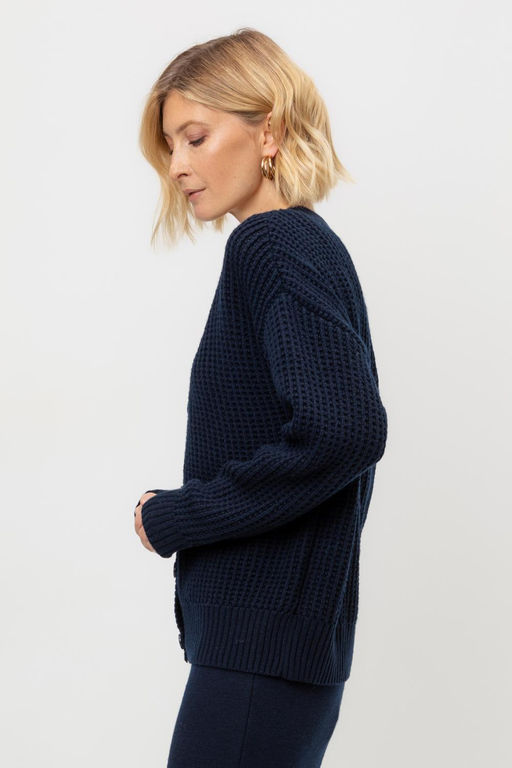 ЕВ 30200/ш/темно-синий кардиган жен