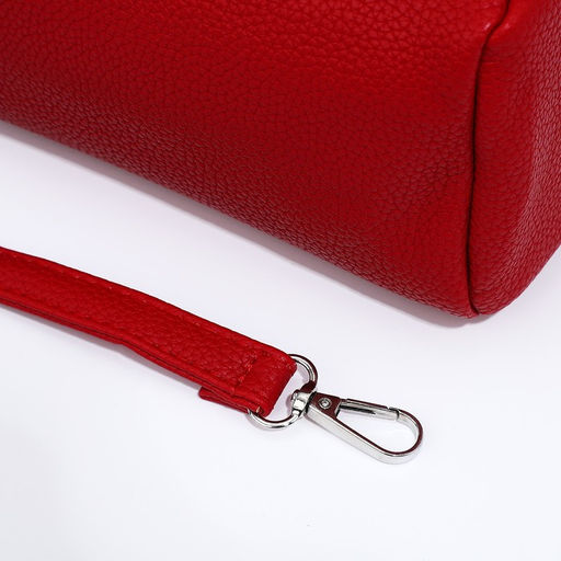 Сумка-багет на молнии, цвет красный - Simaland фото 6