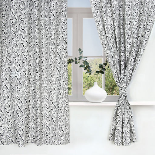 Шторы для кухни Этель Leaves, 149×180 см - 2 шт., подхваты - 2 шт., 100% хлопок