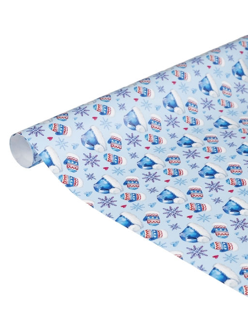 Бумага оберточная для сувенирной продукции в рулонах "Новогодний миг"