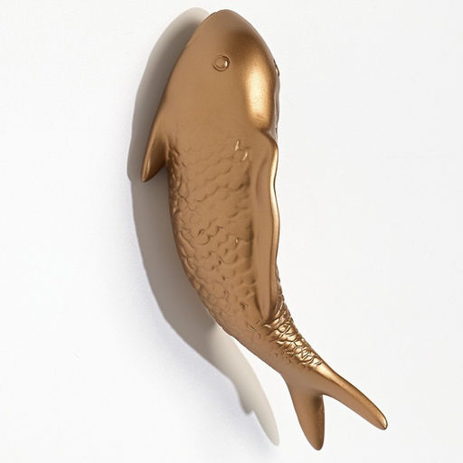 Декор настенный, панно TAKE IT EASY «Рыбка», 16×5 см, золото, левый