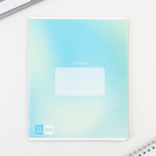 Тетрадь А5, 12 листов на скрепке в косую линейку Школьные принадлежности, 5 видов МИКС, белизна 96% . - Artfox study фото 20