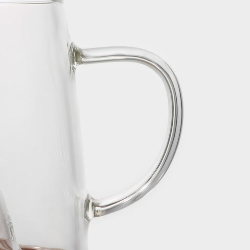 Кружка «Арбузик», 300 мл, с деревянной крышкой, стекло, прозрачная