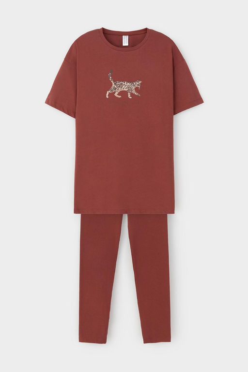 Е 20099/24/шоколадный десерт пижама жен