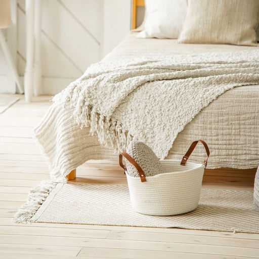 Корзина для хранения SL Home Луиза, плетёная, ручной работы, 333316 см, белая - Sima-land home фото 6