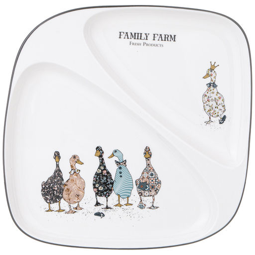 ТАРЕЛКА ОБЕДЕННАЯ LEFARD FAMILY FARM 2 СЕКЦИИ 26*2,5 СМ