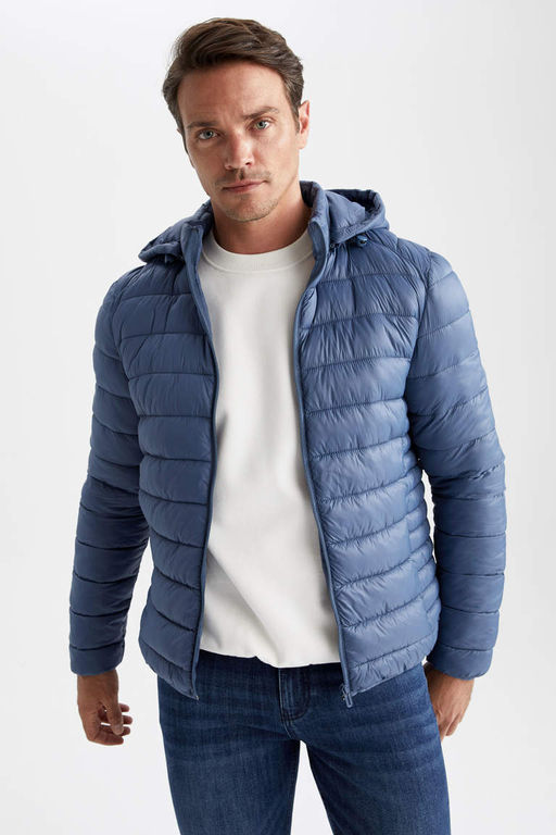 Водоотталкивающая куртка-пуховик с капюшоном и термоизоляцией Slim Fit