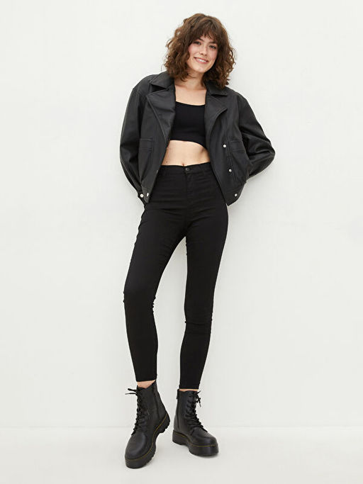 Y?ksek Bel J?piter S?per Skinny Fit Kad?n Jean Pantolon