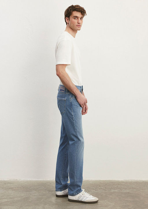 Marcus Premium Blue Indigo Mavi Jean Pantolon  фото 5