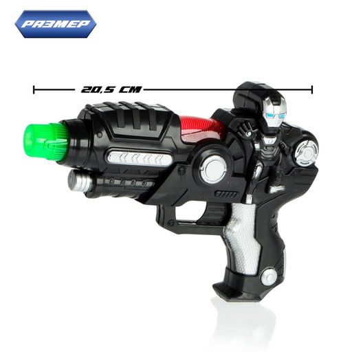 Пистолет Космический, свет и звук, цвета МИКС - Simaland фото 2