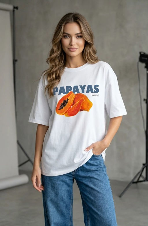 K13597 Футболка OVER SIZE (хлопок) БЕЛЫЙ_02