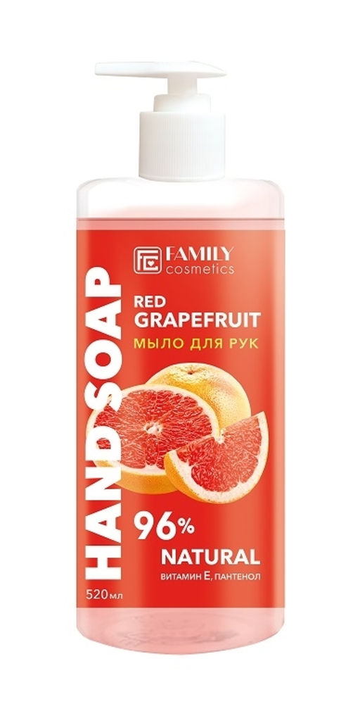 Family cosmetics /FRESH-04/ Fresh Flesh Мыло для рук Красный грейпфрут (520мл).17