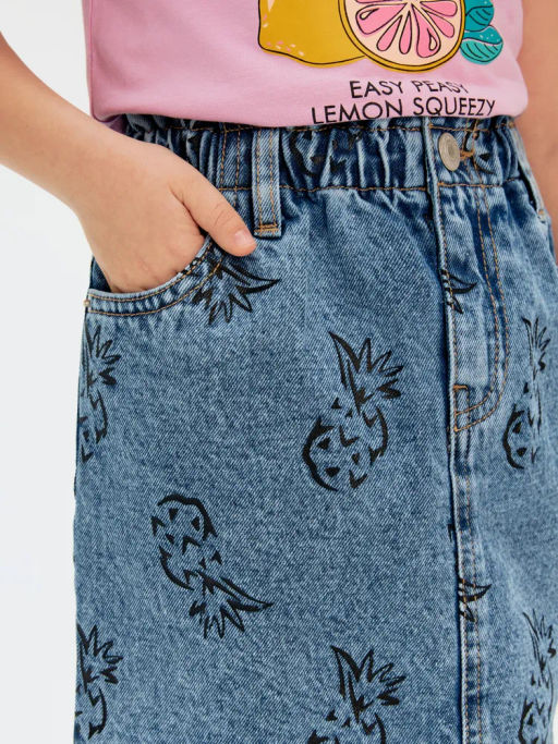 ACOOLA / Юбка джинсовая детская для девочек Metapod синий  фото 3