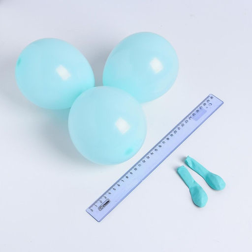 Шар латексный 5" «Макарун», набор 100 шт., водные бомбочки, цвет бирюзовый