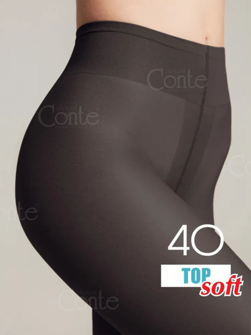 Колготки Conte Elegant Top Soft 40 V.B. черные  фото 19