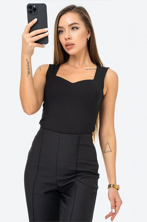 Женский трикотажный топ с вырезом Happy Fox  фото 13