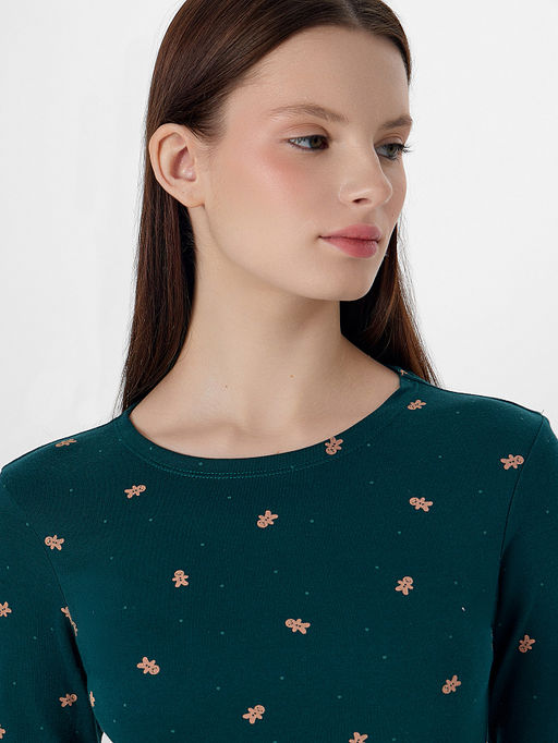 Комплект женский новогодний с узором - Mark formelle фото 4