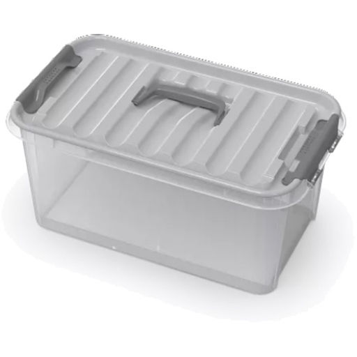 Контейнер для хранения с крышкой "MobiBox", цвет серый, 22*38*17см 10л
