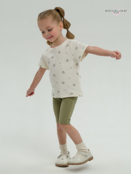 Костюм Актив бордовые тюльпанчики-оливка - Sovalina фото 20