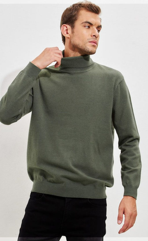 Водолазка мужская F321-15318 хаки - Fine joyce фото 3