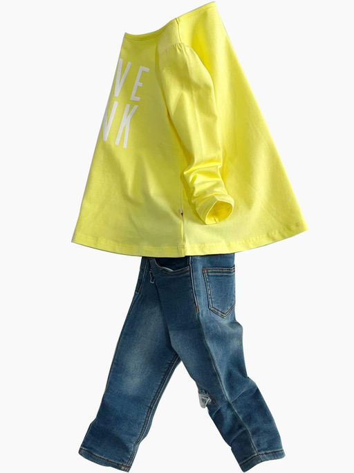 Футболка (лонгслив)	 UD 0572 желтый - Mini maxi фото 5