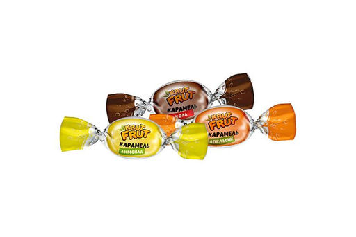 KrutFrut, карамель с шипучей начинкой кола, апельсин, лимон (упаковка 1 кг)