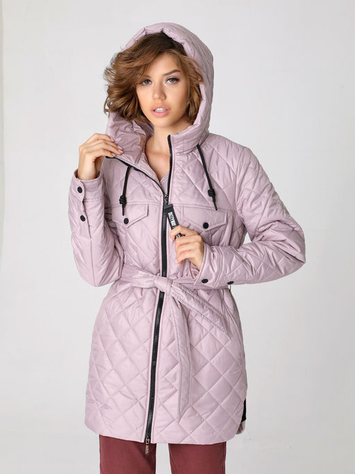 23331 Куртка серо-розовый - Dizzyway фото 6