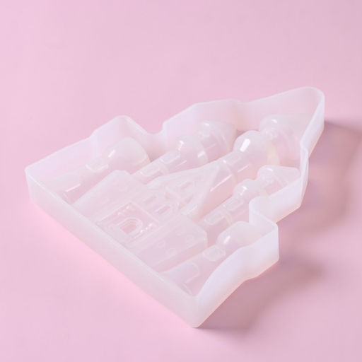 Молд Доляна Сказочный замок, силикон, 15?12?2 см, цвет белый  фото 4