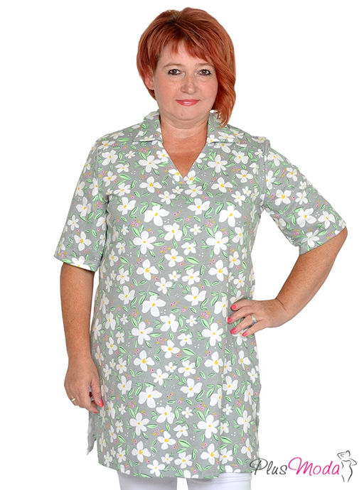 Туника Модель №1345 размеры 44-84 - Plusmoda фото 2