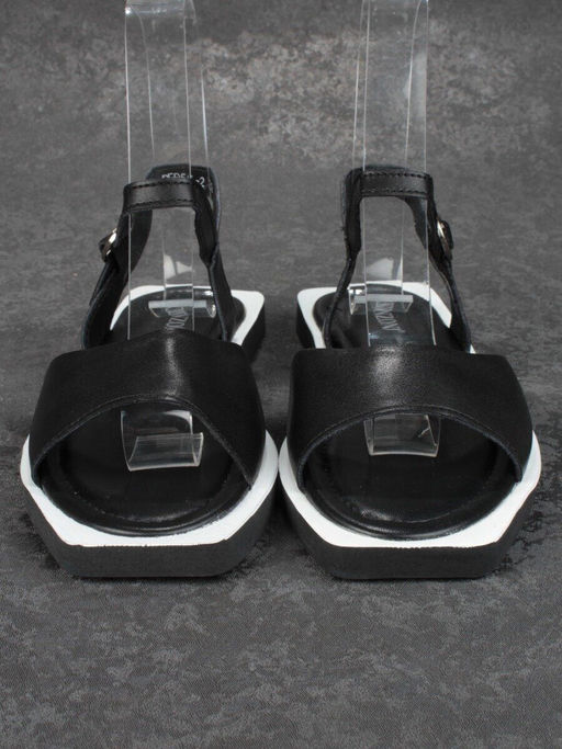 08-PED56-2 BLACK Босоножки женские (натуральная кожа)