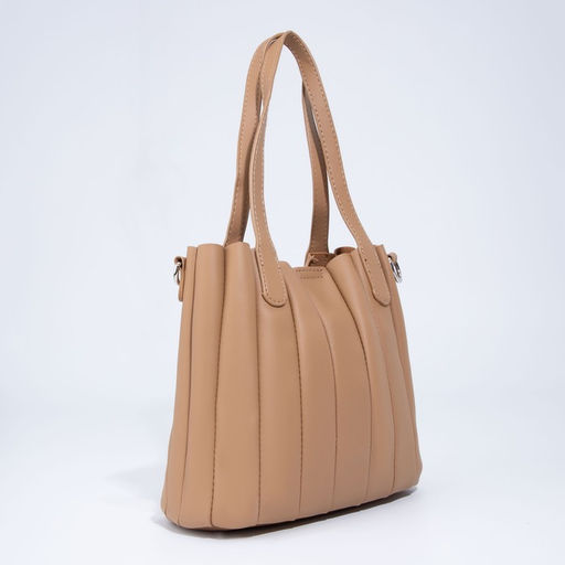 Сумка-тоут на магните, длинный ремень, цвет коричневый - Simaland фото 3