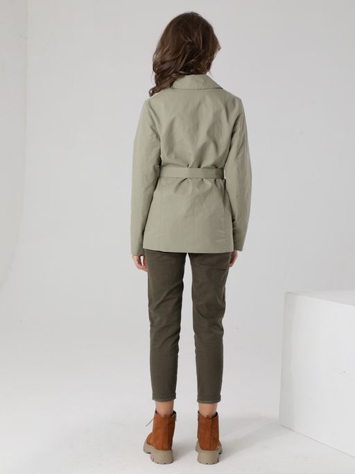 23136 Ветровка на подкладке св.оливковый - Dizzyway фото 4