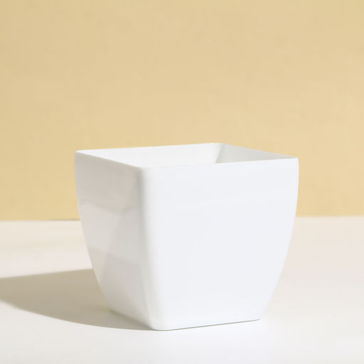 Цена за 2 шт. Кашпо для цветов, 13×13 см, 1.5 л, пластик, белое