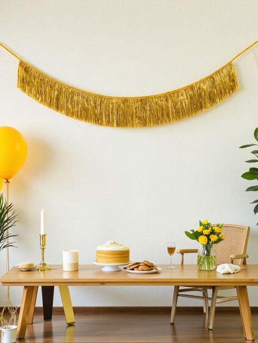Гирлянда "Бахрома" 2 м золотая