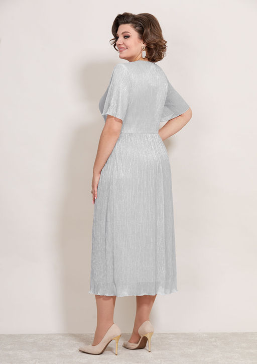 Платье Mira Fashion 5392S-Р серебро