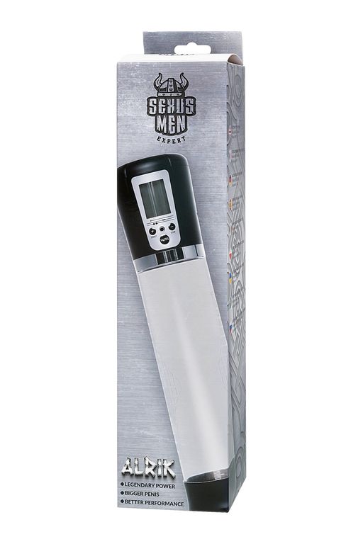 Автоматическая помпа для пениса Sexus Men Expert Alrik, ABS-пластик, черная, 29 см  фото 7