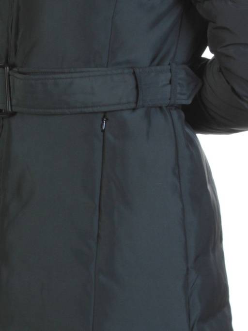 YW-17013 DK. GRAY Пальто женское зимнее (био-пух, натуральный мех лисицы) - Fashion фото 5