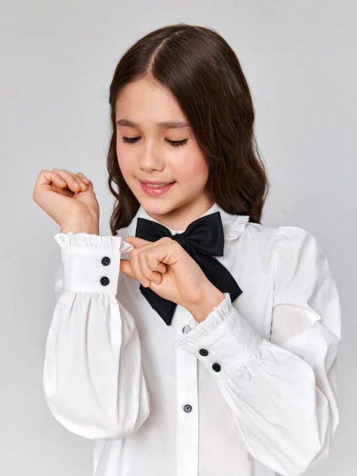 ACOOLA / Блузка детская для девочек Anatilda белый  фото 5