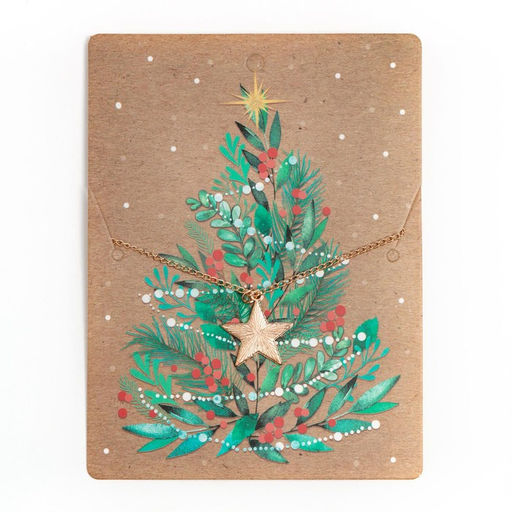 Набор подарочный новогодний KAFTAN New Year: варежки размер 19, подвеска, свеча, ёлка, 2 открытки фото 3