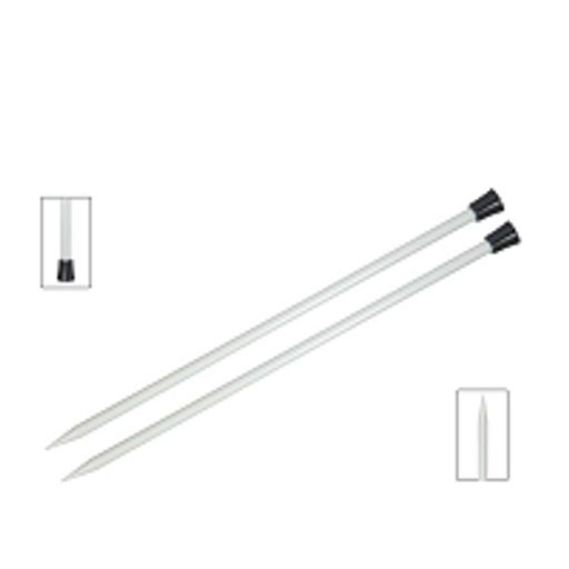 Спицы прямые KnitPro Basix Aluminium 35cm №4,0