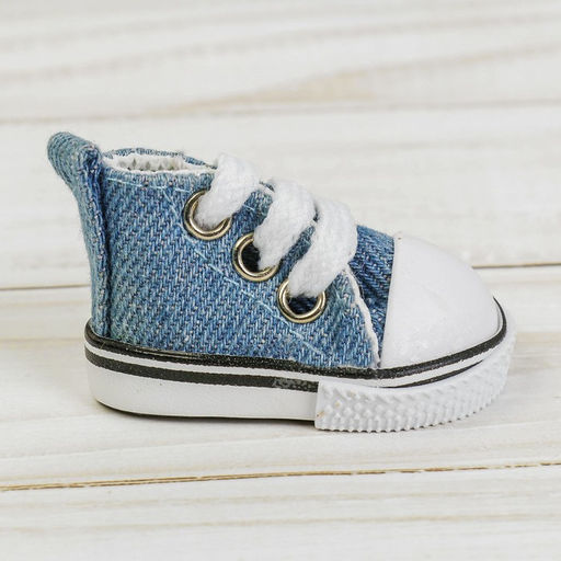 Кеды для кукол, длина подошвы 5 см, цвет джинса - Simaland фото 2